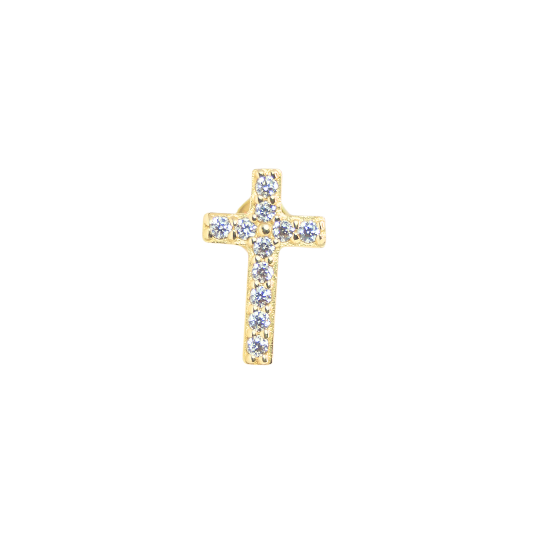 Cruz circonias 14K