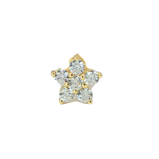 Flor Circonias 14K