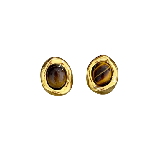 Hoop ojo de tigre par