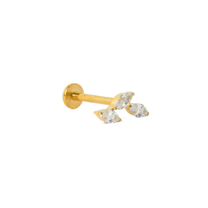 Piercing Titanio Dorado Shine