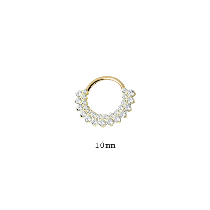 Piercing Titanio Dorado Bling - tamaño a elegir