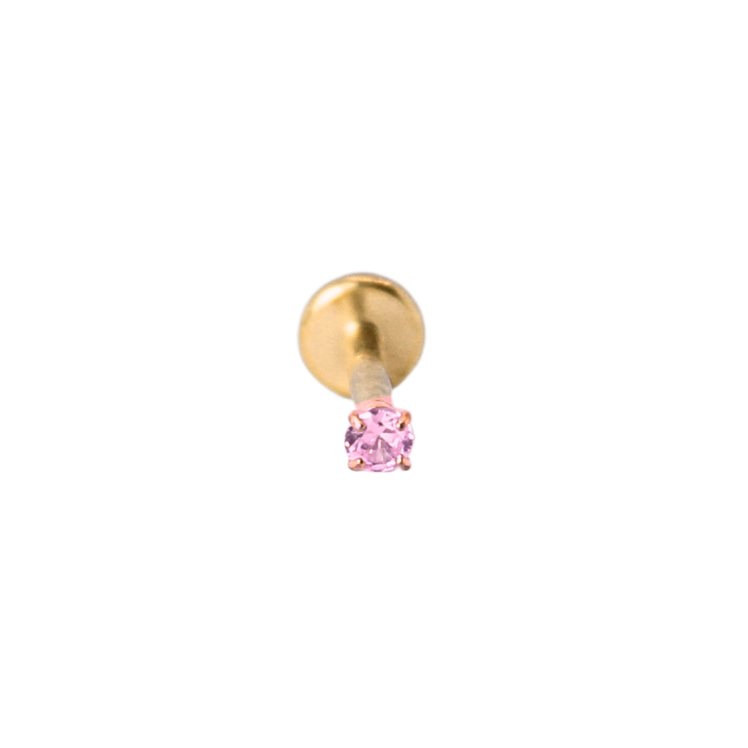 Piercing Titanio Dorado Pink Stud - Modelo a Elegir