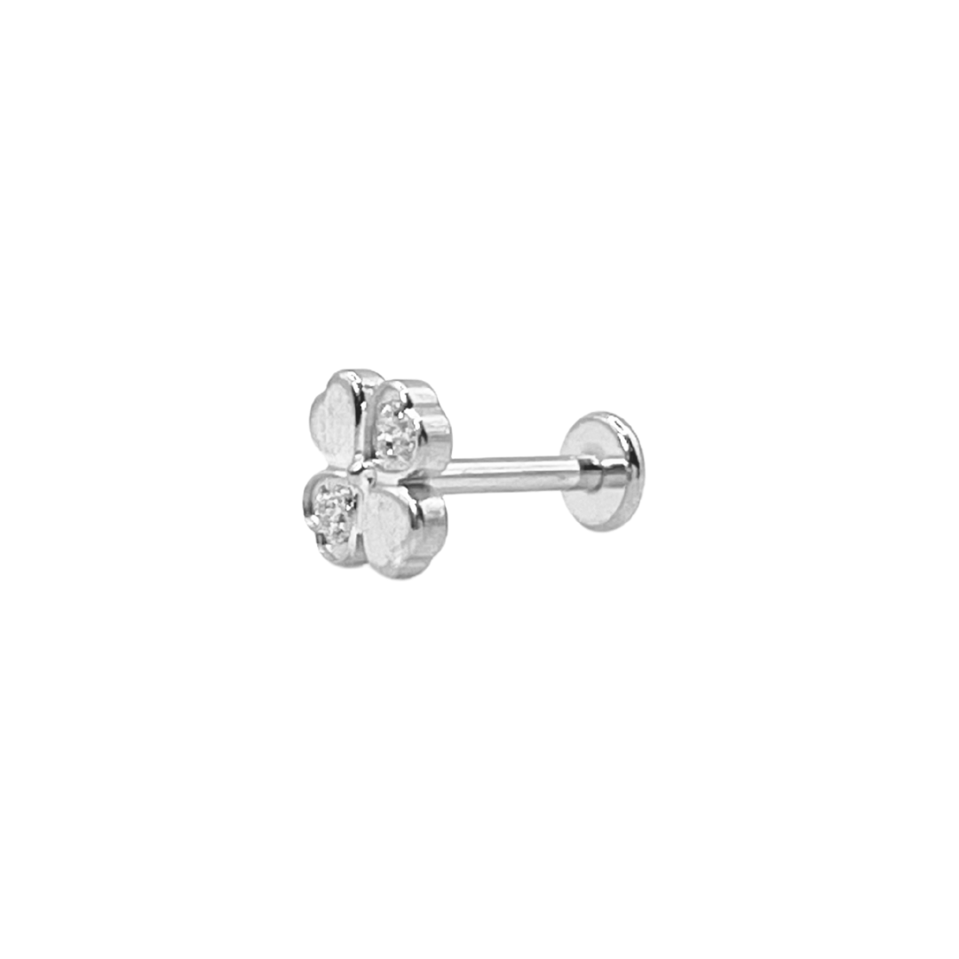 Piercing Titanio Plateado Fortuna