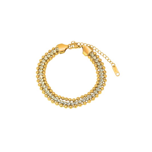 Pulsera bolita circonias