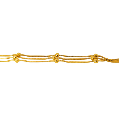 Pulsera triple bolitas