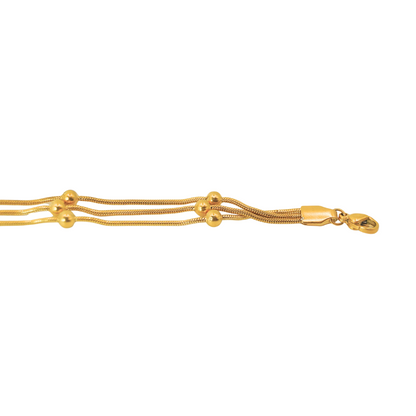 Pulsera triple bolitas