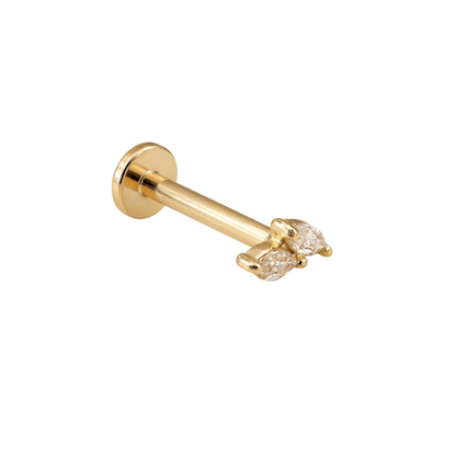 Rombo doble 14k