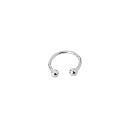 Piercing Titanio Plateado Séptum  - Tamaño a Elegir