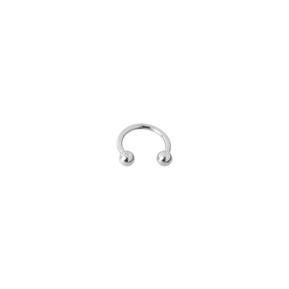 Piercing Titanio Plateado Séptum  - Tamaño a Elegir