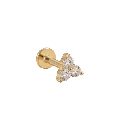Trio circonias 14k