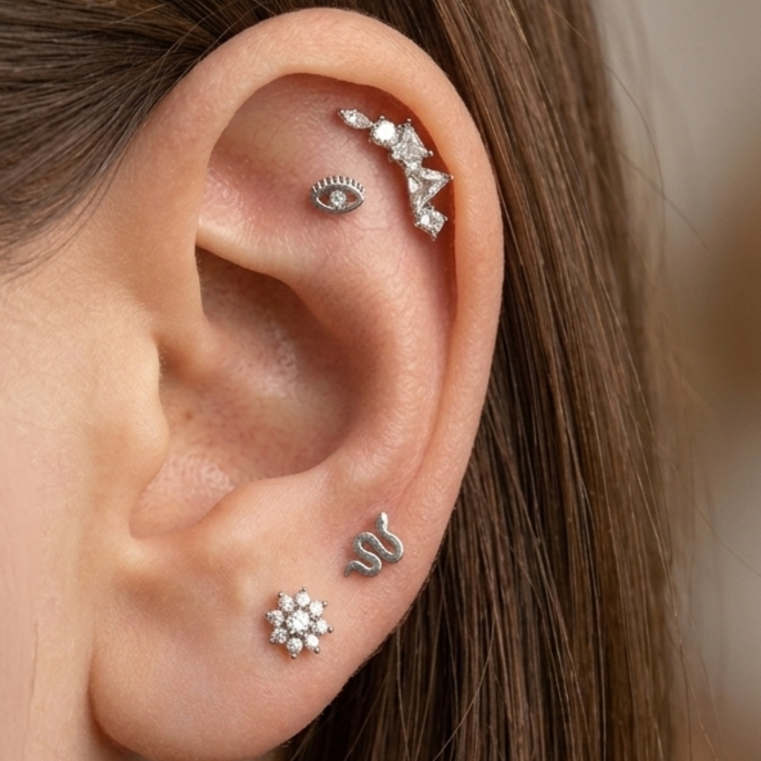 Piercing Acero Quirúrgico Plateado Ojito