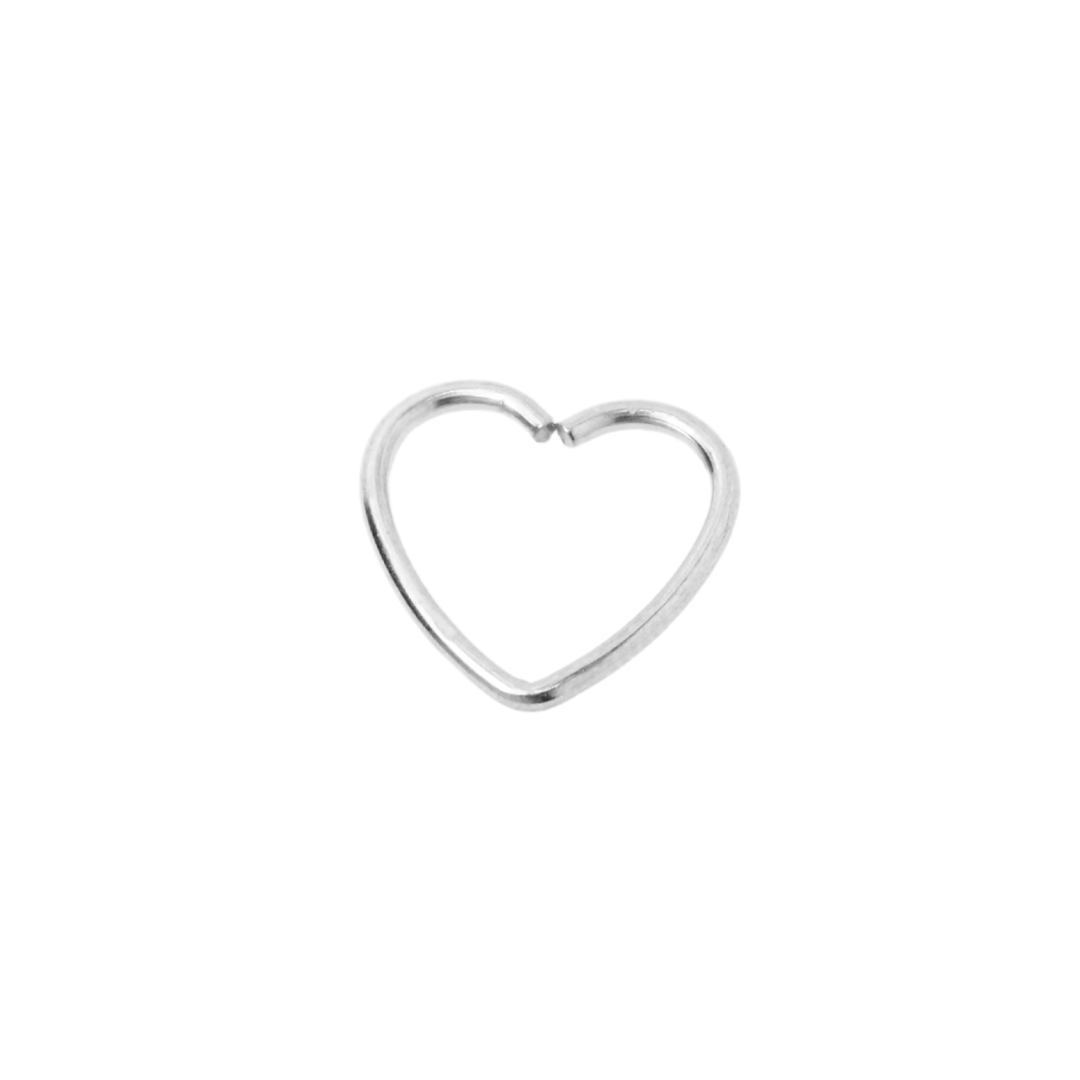 Daith Corazón Plateado