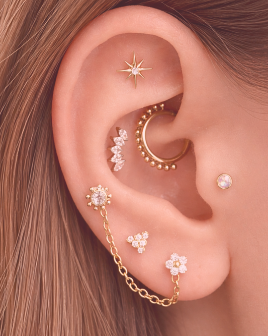 Titanio Dorado Cadenita Armable