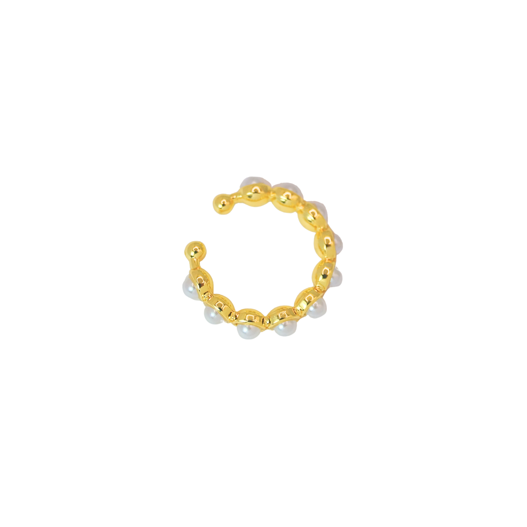 Ear Cuff Perlas Grandes