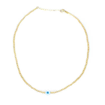 Choker Ojo Turco Con Bolitas