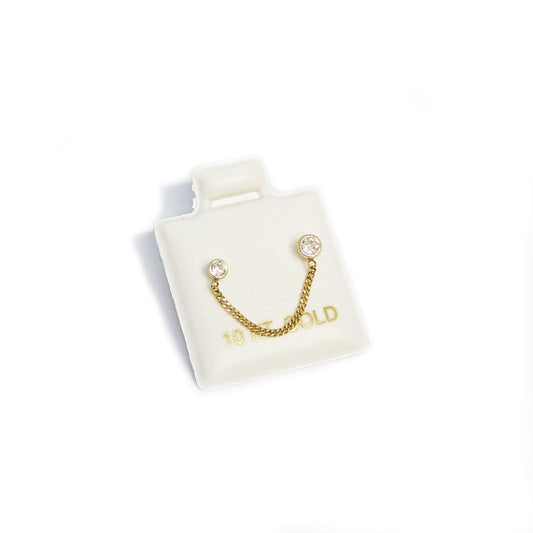 Doble Bisel Con Cadena 10K