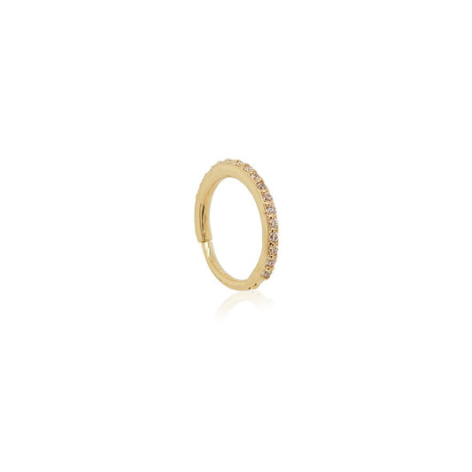 Hoop circonias 14K